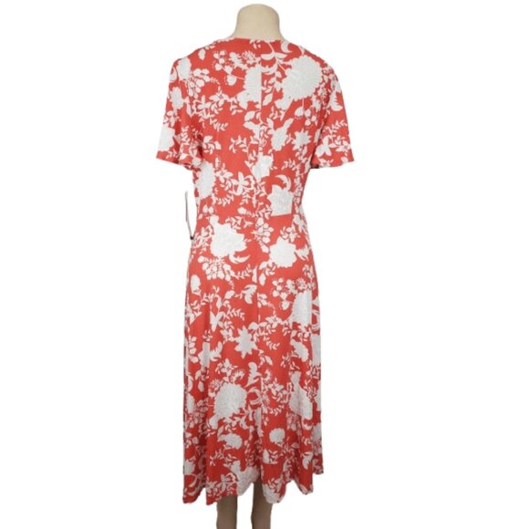 Perception women's coral and white dress size L - Picture 2 of 3